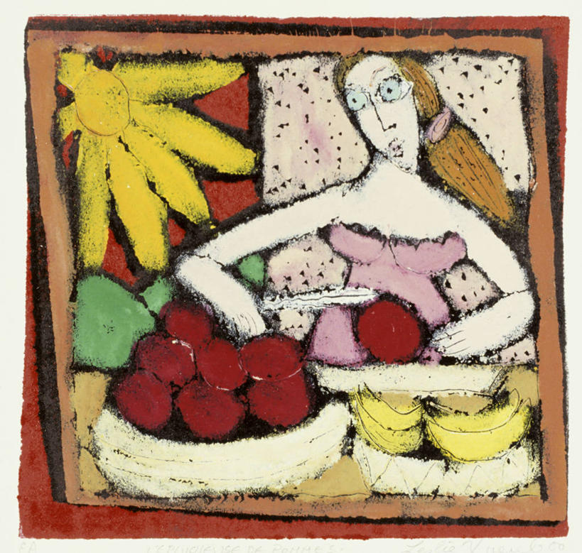 成年人,一个人,横图,方图,插画,室内,白天,数码,科技,太阳,苹果,水果,仅一个女性,阴影,网络,高光,几何,计算机图形,合成,图画,饮食,画,电脑合成图,数码合成图,合成图,漫画,写实,具体,具象,去皮,半身,彩图