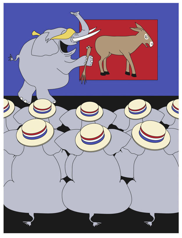 无人,站,坐,竖图,插画,室内,绘画,数码,科技,帽子,阴影,艺术,网络,尾巴,符号,高光,几何,计算机图形,古典,合成,图画,拿着,文化,画,工艺品,品味,幽默,美术,电脑合成图,数码合成图,高雅,合成图,政治,漫画,计算机制图,竞选,写实,具体,具象,美学,驴子,共和党,想法,象,彩图