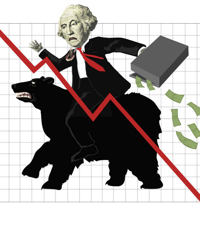 成年人,一个人,商务人士,商务男性,竖图,插画,白色背景,衬衫,商务,绘画,风险,数码,科技,熊,仅一个男性,阴影,套装,艺术,网络,公文包,高光,几何,计算机图形,古典,合成,图画,拿着,文化,画,工艺品,品味,线图,金融,纸币,幽默,美术,电脑合成图,数码合成图,高雅,总统,乔治.华盛顿,企业,公司,合成图,交易所,政府,商务装,政治,漫画,工薪阶层,计算机制图,乔治华盛顿,写实,具体,具象,美学,军事家,政治家,开国总统,美国总统,白领,上班族,彩图,衬衣,损失