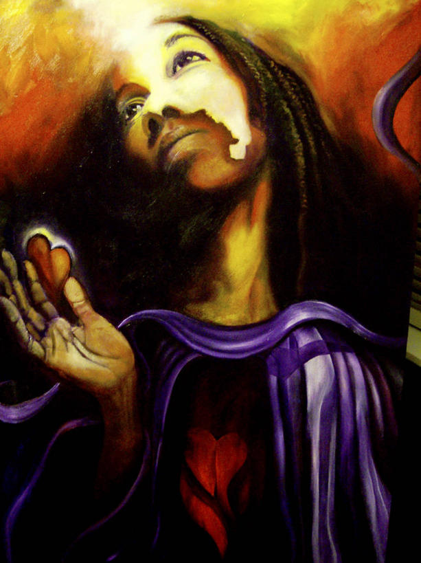 成年人,头发,一个人,竖图,插画,特写,抽象,绘画,数码,科技,油画,仅一个女性,阴影,艺术,网络,高光,几何,计算机图形,古典,合成,图画,拿着,文化,画,黑色,工艺品,品味,向上看,宗教,美术,电脑合成图,数码合成图,高雅,合成图,漫画,纯净,写实,具体,具象,美学,灵性,美术工艺,非洲人,心型,半身,彩图,爱,雷鬼头