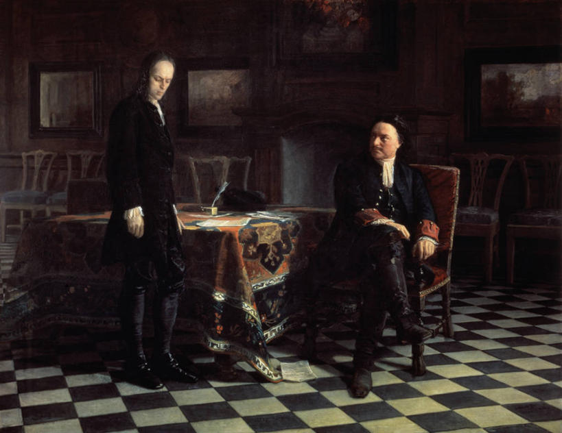 成年人,中年人,老年人,两个人,站,坐,横图,插画,室内,白天,绘画,数码,科技,桌子,油画,阴影,花纹,艺术,网络,图案,高光,几何,计算机图形,古典,合成,图画,文化,画,工艺品,品味,财富,美术,电脑合成图,数码合成图,高雅,合成图,华贵,漫画,写实,具体,具象,美学,乔治六世,沙皇,老年男性,彩图,俄罗斯文化,上流社会