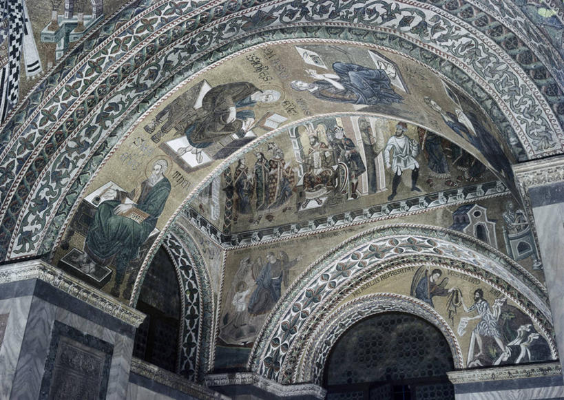 无人,教堂,横图,插画,室内,白天,仰视,绘画,数码,科技,天花板,意大利,威尼斯,阴影,花纹,艺术,网络,图案,拱门,高光,几何,计算机图形,古典,合成,图画,文化,画,工艺品,品味,宗教,美术,电脑合成图,数码合成图,高雅,基督教,合成图,宗教建筑,漫画,意大利文化,圣马可大教堂,写实,具体,具象,美学,圣人,式样,彩图,低角度拍摄