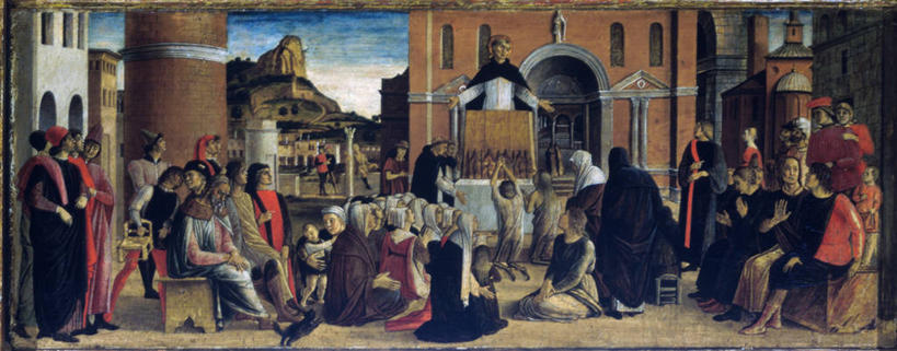 成年人,人群,传教士,横图,全景,插画,室外,白天,数码,科技,阴影,网络,长袍,柱子,许多人,高光,几何,计算机图形,文艺复兴,合成,图画,画,一群人,宗教,电脑合成图,数码合成图,基督教,合成图,漫画,写实,具体,具象,灵性,男人,女人,彩图