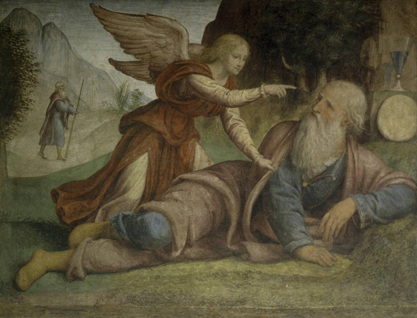 成年人,老年人,三个人,人群,横图,插画,室外,白天,旅游,度假,通讯,数码,科技,美景,山,天使,阴影,网络,长袍,景观,高光,几何,计算机图形,文艺复兴,合成,图画,娱乐,起床,画,自然,享受,休闲,景色,放松,宗教,电脑合成图,数码合成图,侧卧,合成图,自然风光,漫画,写实,具体,具象,旧约,美术工艺,预言家,老年男性,男人,男性,步行,彩图