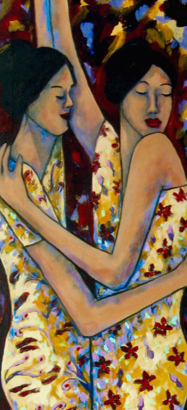 西方人,成年人,眼睛,手,头发,两个人,姐妹,举,竖图,全景,插画,侧面,爱情,绘画,友谊,数码,科技,风信子,欧洲,非洲,黑人,欧洲人,瞳孔,阴影,艺术,世纪,网络,高光,几何,计算机图形,古典,浪漫,合成,图像,图画,拿着,休闲装,文化,画,衣服,黑色,工艺品,品味,托,温暖,温馨,恩爱,放松,乐趣,艺术家,人体,眼部,恋人,生活方式,活动,美术,电脑合成图,数码合成图,和睦,高雅,享乐,合成图,同性恋,漫画,写实,具体,具象,美学,女人,非洲人,美国人,眼,情侣,休闲活动,闭着眼睛,举起,举手,举着,手牵手,向上举,向上伸,向上托,拥抱,半身,彩图,爱,舞蹈,伴侣,融洽