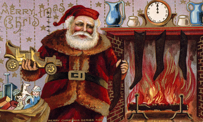 成年人,老年人,胡须,头发,一个人,站,横图,插画,室内,夜晚,正面,绘画,数码,科技,壁炉,火,礼物,圣诞节,仅一个男性,仅一个人,圣诞老人,阴影,节日,庆祝,艺术,网络,文字,贺卡,圣诞礼物,高光,几何,计算机图形,古典,燃烧,合成,图画,拿着,文化,圣诞袜,袜子,画,白色,工艺品,品味,仅一个老年男性,庆典,圣诞帽,人体,纪念,美术,电脑合成图,数码合成图,午夜,高雅,合成图,漫画,写实,具体,具象,美学,美术工艺,玩具车,老年男性,男人,男性,胡子,络腮胡,小胡子,钟,彩图,传统服装,装扮,传统文化