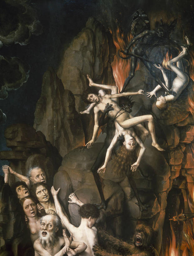 成年人,裸体,竖图,插画,室外,白天,数码,科技,火,油画,阴影,艺术,网络,半空,高光,几何,计算机图形,燃烧,合成,图画,画,落下,电脑合成图,数码合成图,基督教,合成图,地狱,恶魔,漫画,处罚,写实,具体,具象,邪恶,惊骇,美术工艺,恐惧,男人,女人,彩图