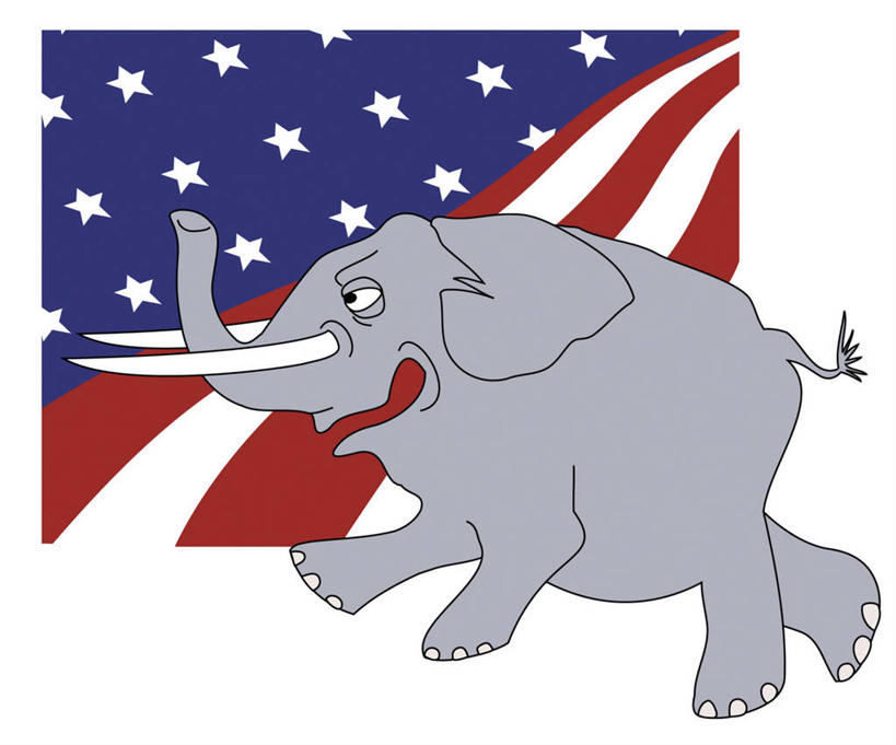 无人,横图,插画,白色背景,侧面,数码,科技,阴影,生气,网络,高光,几何,计算机图形,合成,图画,画,美国国旗,幽默,电脑合成图,数码合成图,合成图,政治,漫画,美国文化,计算机制图,竞选,写实,具体,具象,共和党,想法,象,彩图