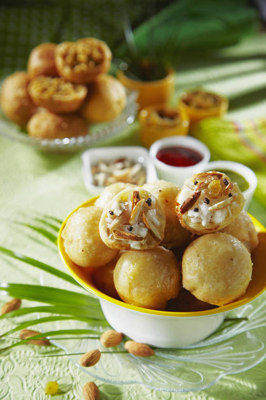 无人,竖图,餐具,油炸,饮食,碗,球体,摄影,膳食,清新,横截面,印度文化,彩图,影棚拍摄,小麦面粉