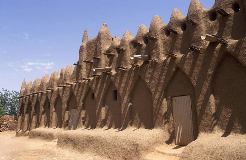 无人,横图,建筑,非洲,马里,摄影,宗教,粘土,伊斯兰教,宗教建筑,清真寺,彩图