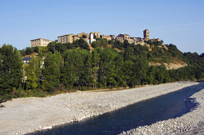 无人,横图,室外,河流,山,西班牙,欧洲,河岸,历史,摄影,阿拉贡,彩图