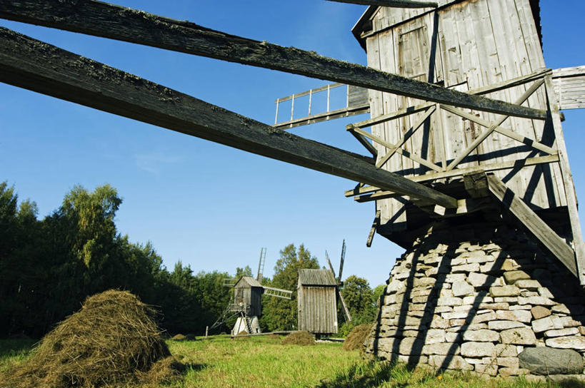 无人,横图,爱沙尼亚,风力,木制,首都,摄影,塔林,彩图