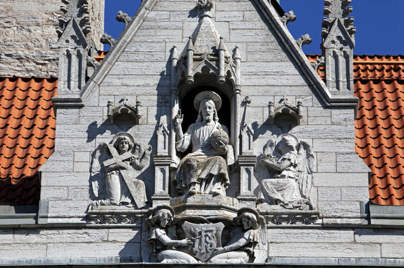 无人,教堂,横图,建筑,瑞典,欧洲,装饰,岛,中世纪,地标建筑,摄影,宗教,斯堪的纳维亚,斯堪狄纳维亚半岛,维斯比,彩图,旅行,大教堂,波罗的海三国,传统文化,联合国教科文组织,减轻,滨海路