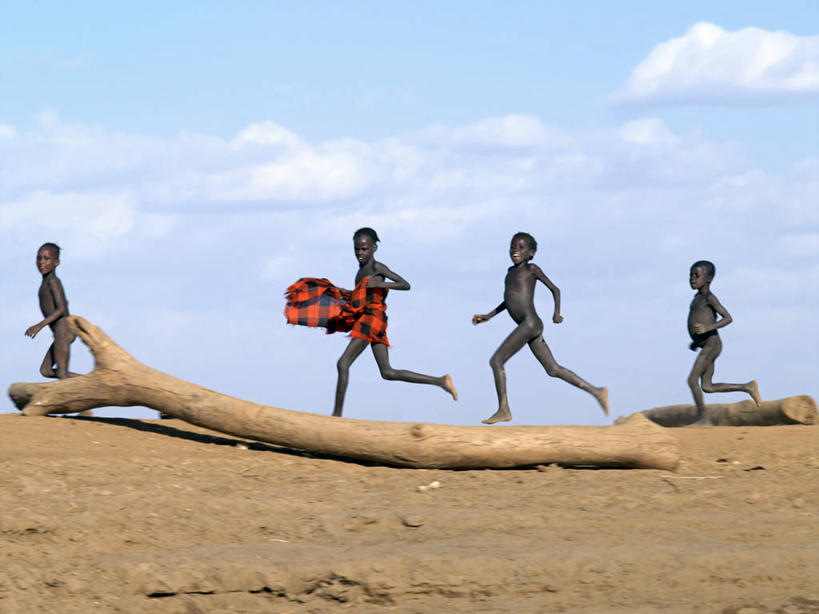 儿童,人群,商店,跑,横图,室外,白天,非洲,埃塞俄比亚,河岸,摄影,剪影,牧人,紧迫,男孩,女孩,步行,彩图,传统服装,传统文化