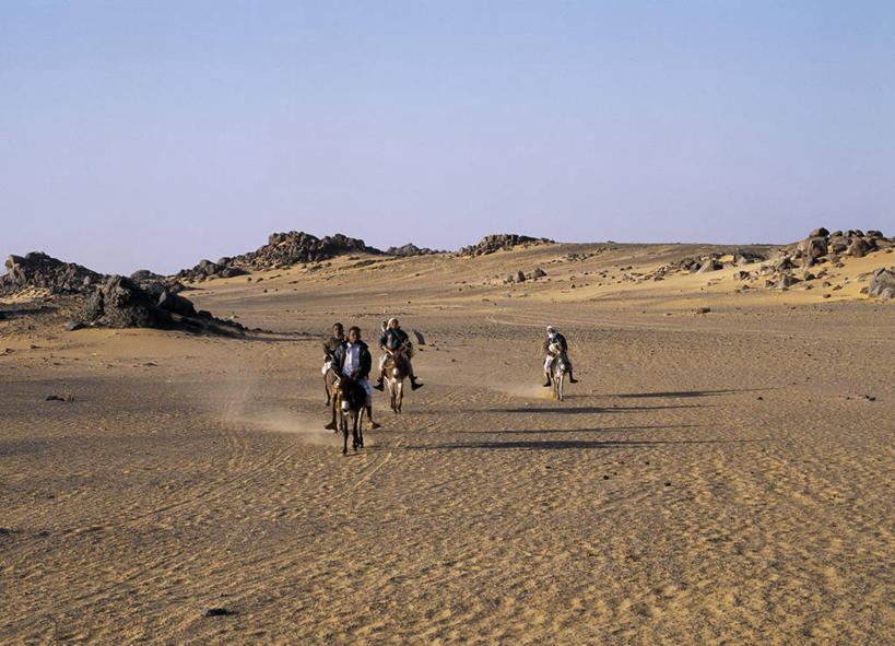 儿童,横图,室外,苏丹,沙子,地形,热,家畜,摄影,灰尘,伊斯兰教,干的,驴子,撒哈拉沙漠,彩图,利比亚沙漠