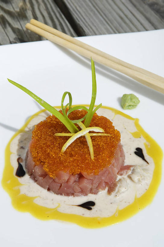 鱼子酱,无人,竖图,筷子,岛,生食,美味,食品,鲔鱼,鱼类,摄影,华贵,海产,彩图,巴哈马群岛