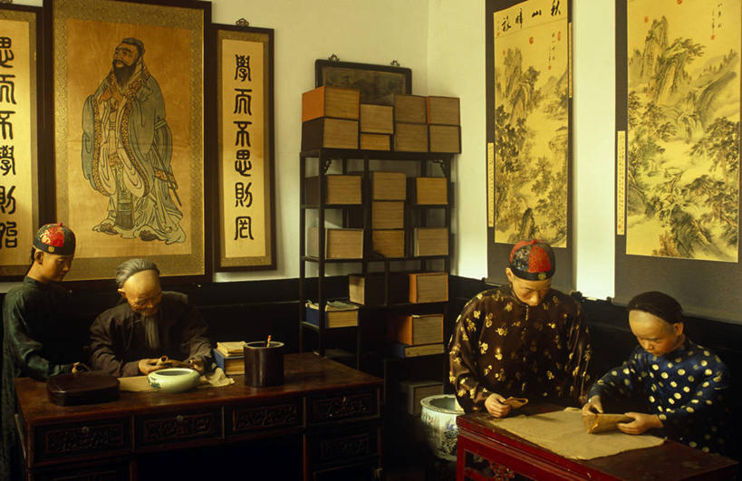 无人,博物馆,横图,室内,平遥,亚洲,人造模特,历史,摄影,晋中,彩图,旅行