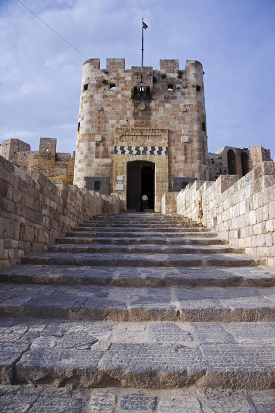 横图,门,城市,建筑,叙利亚,城堡,大门,黄昏,摄影,照亮,中东,要塞,阿勒颇,彩图