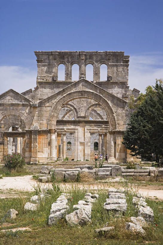 老年人,无人,竖图,建筑,叙利亚,柱子,废墟,摄影,宗教,中东,基督教,圣人,阿勒颇,彩图