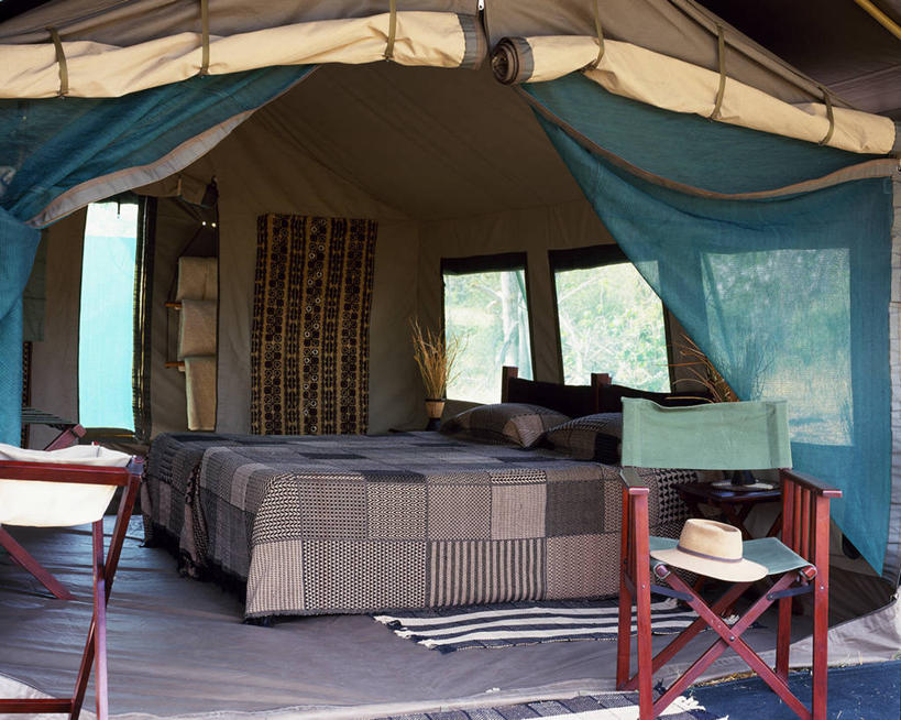 无人,横图,室内,度假,床,卧室,酒店,非洲,博茨瓦纳,蚊帐,帐篷,摄影,华贵,露营,奥卡万戈三角洲,彩图,巴拿马草帽