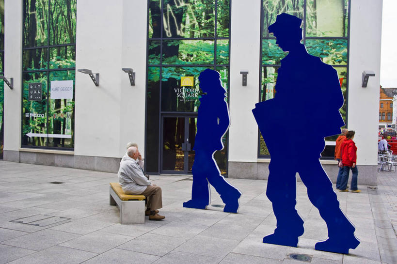 一个人,商店,横图,购物,雕塑,英国,首都,摄影,圆顶建筑,剪影,贝尔法斯特,彩图,旅行