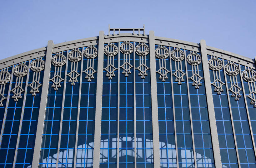 无人,横图,时尚,建筑,车站,西班牙,欧洲,巴塞罗那,装饰,眼镜,站台,现代,月台,蓝色,摄影,彩图,旅行