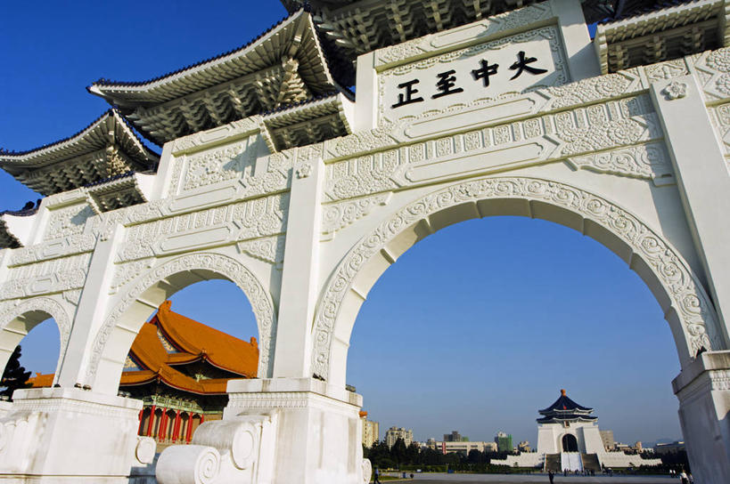 无人,横图,室外,建筑,台湾,首都,白色,摄影,纪念,留念,中正纪念堂,怀念,台北,彩图