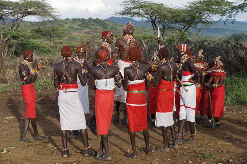 成年人,跳,横图,非洲,肯尼亚,黄色,红色,摄影,典礼,男人,彩图,传统服装,旅行,舞蹈,传统文化