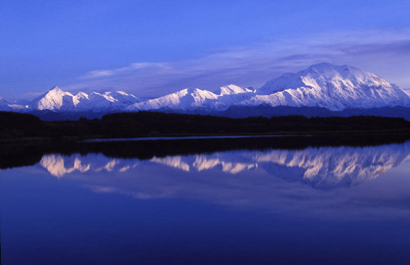 无人,横图,室外,山,山脉,水,雪,雪山,美国,冰,地形,摄影,国家公园,麦金利峰,彩图