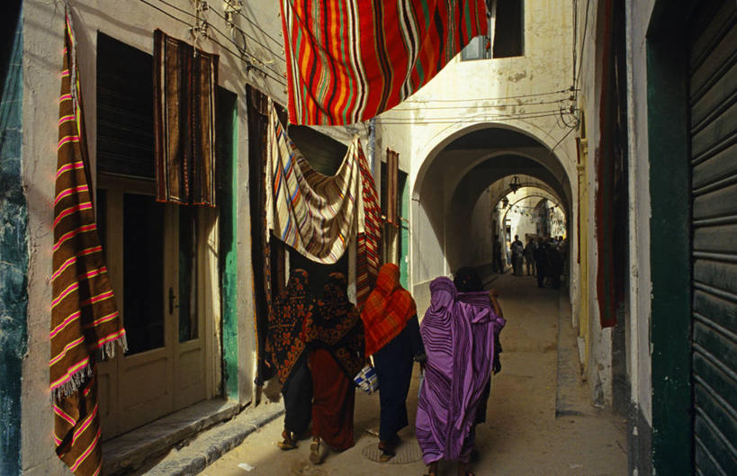 成年人,横图,城市,街道,非洲,利比亚,古城,首都,社区,摄影,北非,女人,彩图,旅行,传统文化