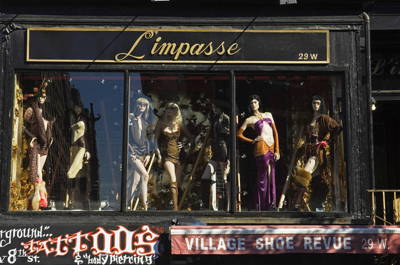 儿童,商店,横图,时尚,窗户,落地窗,橱窗,纽约,美国,人造模特,曼哈顿,玻璃窗,衣服,模型,摄影,服装店,玻璃橱窗,格林威治村,女孩,美国人,彩图