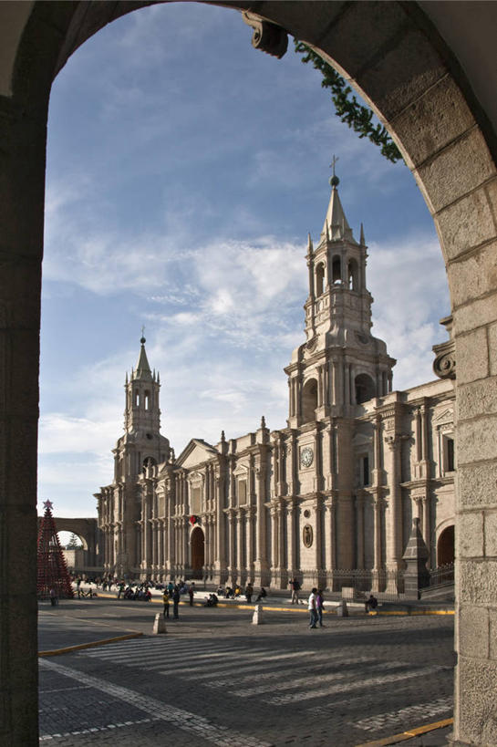 无人,广场,横图,秘鲁,大门,拱门,塔,南美,摄影,宗教,拉丁美洲,武器广场,彩图,旅行