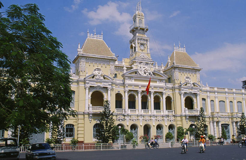 横图,室外,城市,酒店,自行车,越南,车,脚踏车,骑,交通工具,骑车,摄影,东南亚,载具,法国文化,胡志明市,印度支那,彩图