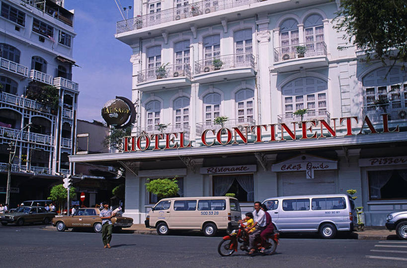 横图,室外,城市,酒店,自行车,越南,车,脚踏车,骑,交通工具,骑车,摄影,东南亚,载具,法国文化,胡志明市,印度支那,彩图