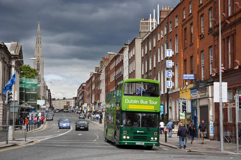横图,室外,旅游,城市,道路,建筑,街道,路,公路,爱尔兰,欧洲,交通,首都,现代,布置,摄影,马路,彩图,旅行