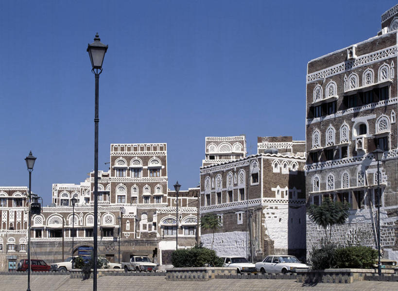 无人,竖图,窗户,城市,建筑,摩天大楼,也门,房屋,首都,地标建筑,摄影,复杂,作画,萨那,设计,彩图,灰膏,联合国教科文组织