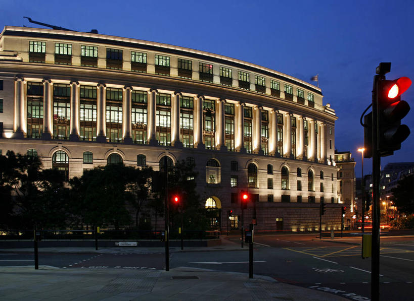 无人,横图,室外,夜晚,河流,城市,建筑,英国,桥,首都,英格兰,圣保罗大教堂,泰晤士河,黄昏,摄影,英国文化,巴比肯艺术中心,彩图,总部大楼