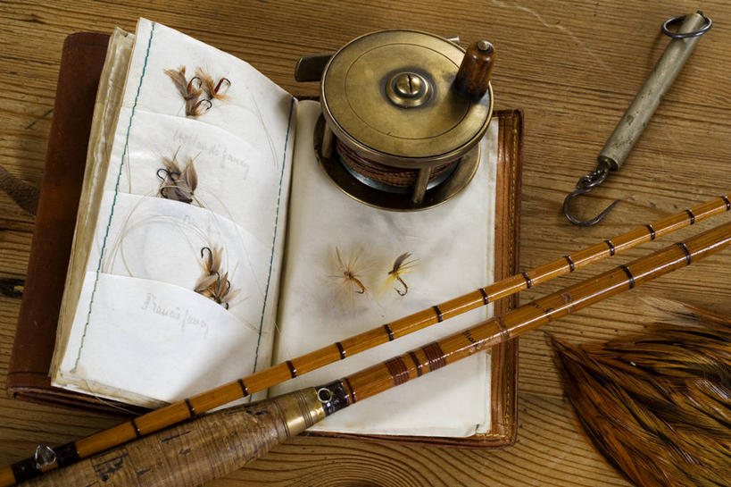 无人,横图,室外,运动,英国,设备,英格兰,物品,摄影,钱包,古董,黄铜,斗篷,秤,钓竿,渔线轮,休闲活动,彩图,钓鱼