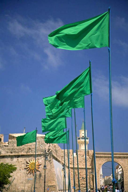 无人,竖图,城市,旗帜,非洲,利比亚,首都,城墙,摄影,地中海文化,北非,爱国主义,彩图