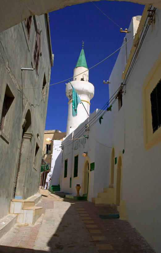 无人,竖图,旗帜,非洲,利比亚,历史,摄影,宗教,尖塔,伊斯兰教,地中海文化,清真寺,北非,彩图,利比亚国旗