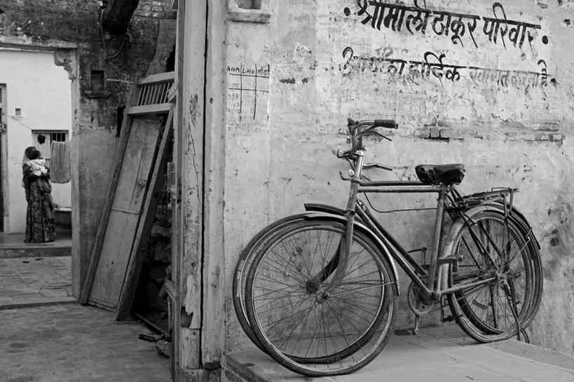 无人,横图,室外,美景,自行车,印度,房屋,景观,乡村,自然,景色,摄影,住房,自然风光,拉贾斯坦邦,乌代浦,彩图