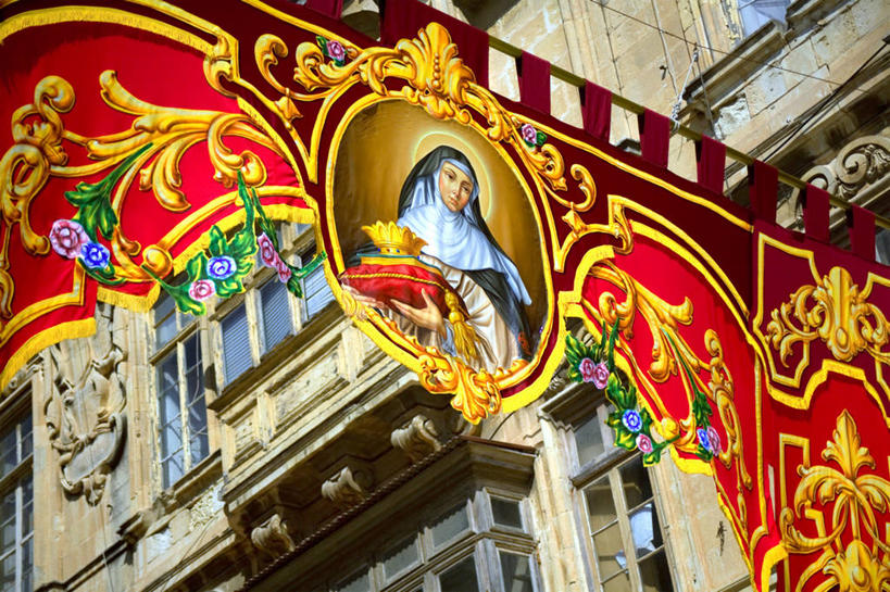 无人,教堂,横图,欧洲,马耳他,庆祝,装饰,首都,历史,顾客,摄影,宗教,瓦莱塔,地中海文化,南欧,游行,圣人,群岛,彩图,旅行,传统文化