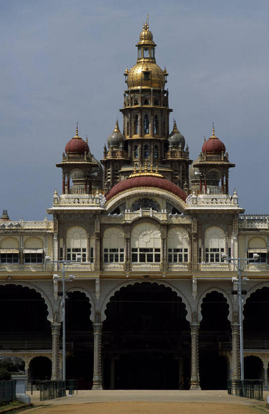无人,寺庙,宫殿,竖图,室外,时尚,城市,建筑,印度,拱门,宏伟,穹顶,摄影,圆顶建筑,宗教建筑,金奈,迈索尔,彩图,迈索尔皇宫
