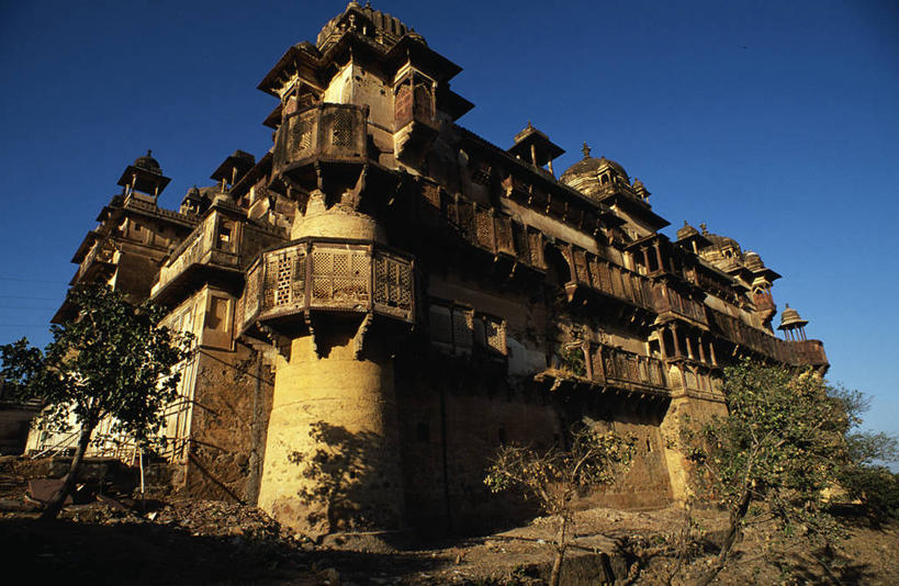 无人,横图,建筑,印度,亚洲,城堡,历史,破坏,破损,摄影,保护,损坏,腐烂,要塞,彩图,传统文化