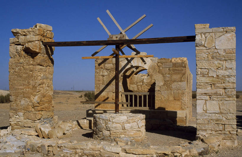 无人,横图,旅游,水,建筑,约旦,亚洲,城堡,摄影,井,考古学,中东,彩图,旅行