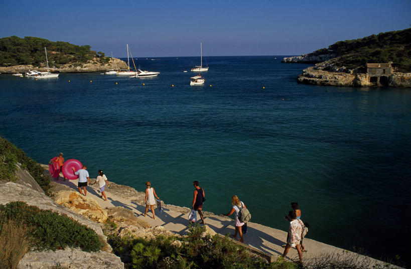 无人,码头,横图,船,西班牙,欧洲,停靠,游艇,摄影,停泊,手艺,马略卡,彩图,海港