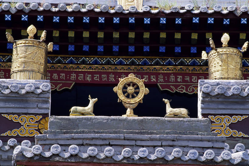 成年人,导游,横图,马,旗帜,蒙古,亚洲,山顶,社区,摄影,佛教,神殿,男人,岩石,彩图,游牧民族