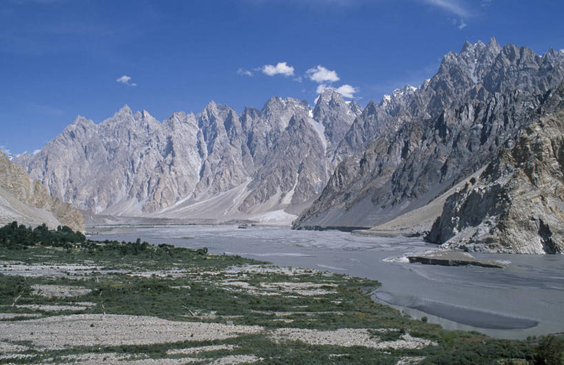 无人,横图,室外,河流,美景,山,巴基斯坦,亚洲,景观,自然,景色,摄影,中东,自然风光,印度次大陆,岩石,彩图,山景城,罕萨