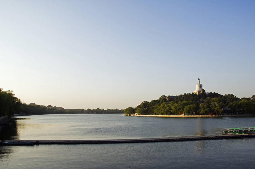 无人,横图,室外,旅游,湖,水,城市,建筑,北海公园,北京,中国,亚洲,岛,首都,地标建筑,摄影,宁静,中国文化,东亚,彩图,旅行,传统文化