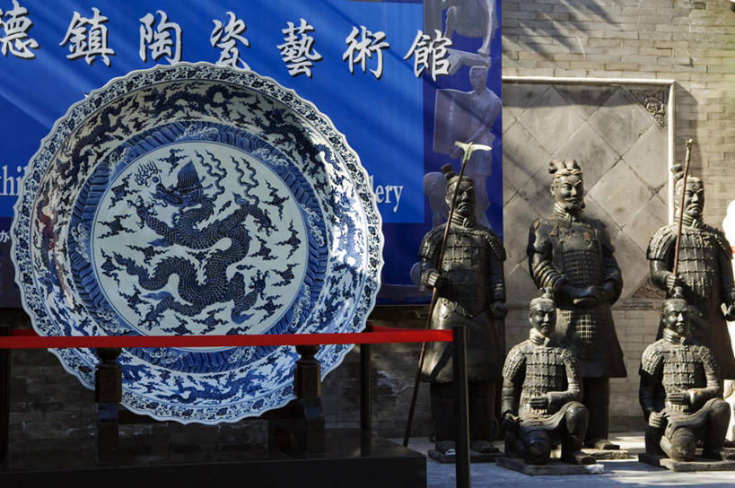 无人,博物馆,横图,室外,白天,旅游,城市,雕塑,北京,兵马俑,中国,亚洲,雕像,陶瓷制品,首都,历史,盘子,摄影,东亚,军队,式样,设计,彩图,旅行,传统文化